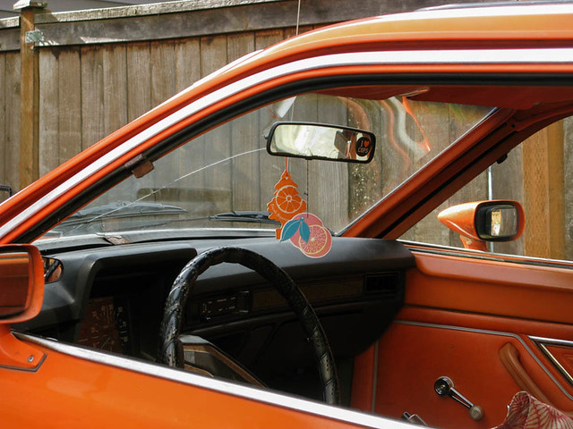 Orange VW 1970's Station Wagon