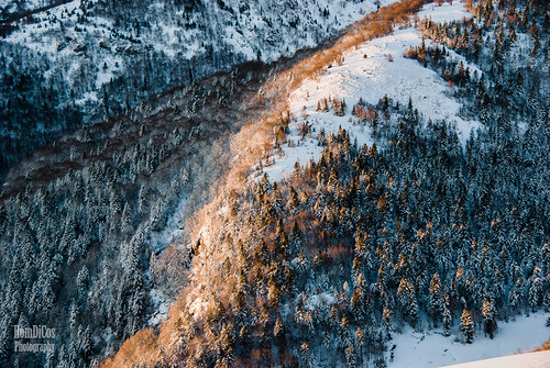 Fall by Romain Di Costanzo, Sunrise after a night spent in a mountain refuge. Blizzard has blown all night long, entering the ch