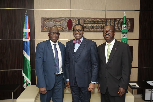 Meeting with Mr. Amadou Sanneh, AfDB Governor for Gambia.