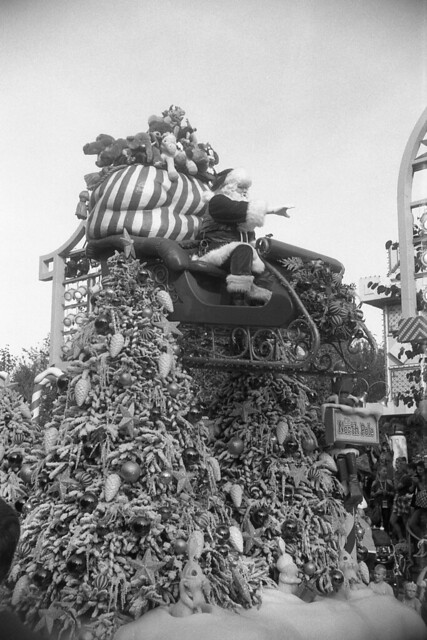 Santa. Disneyland Christmas Parade.
