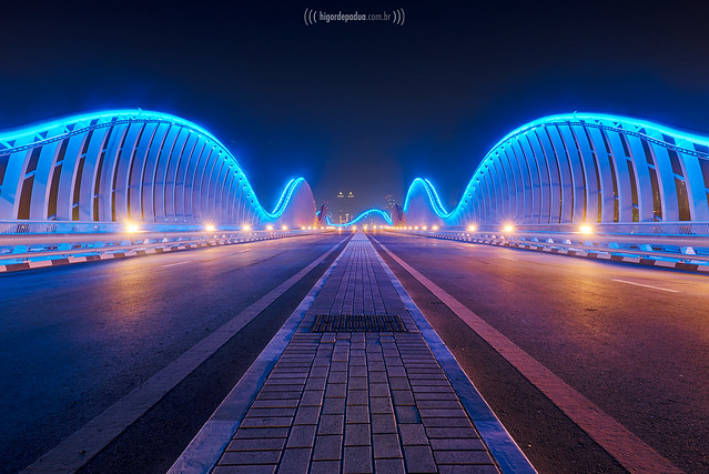 Futuristic bridge @Dubai