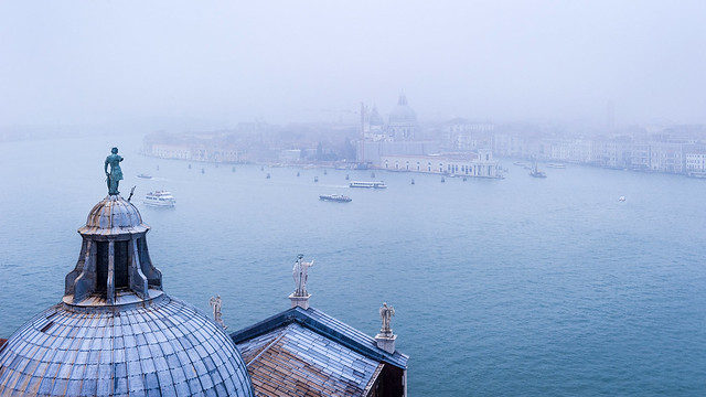 watching Venice in the mist