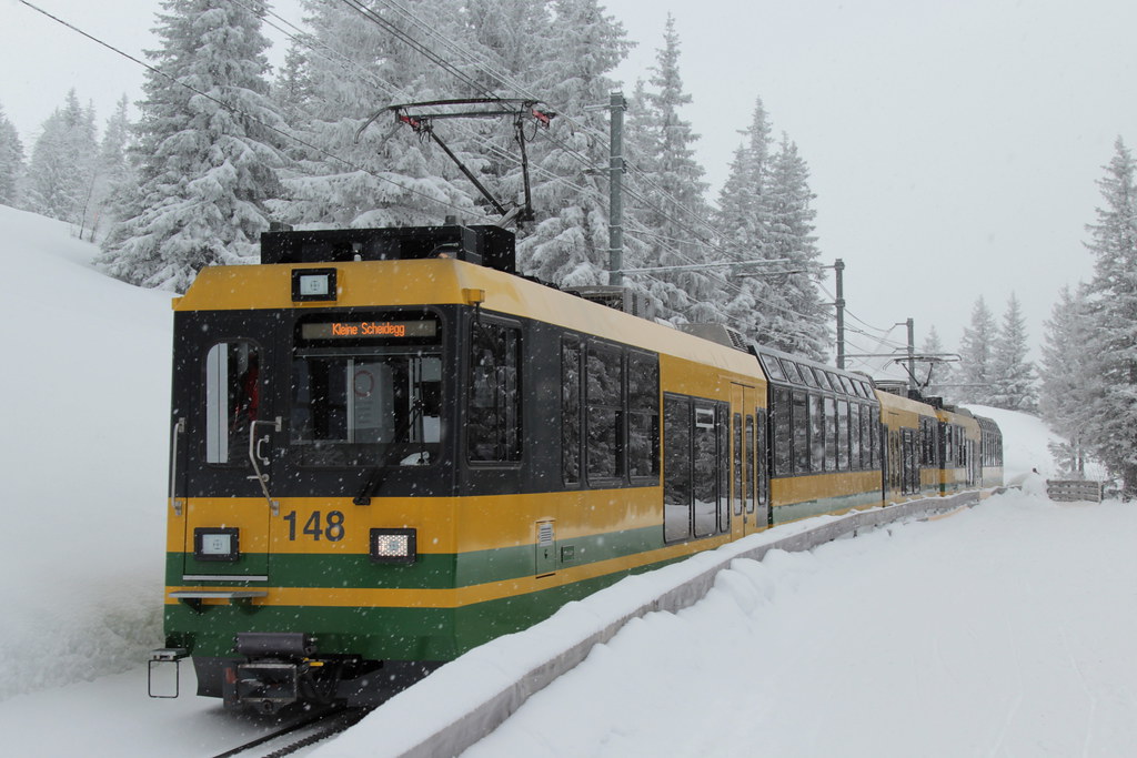 Panorama - Triebwagen Bhe 4/8 148 der Wengernalpbahn WAB (… | Flickr