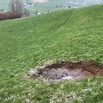 21.02.2018 - Geländebeurteilung von neuen Einsturzdolinen bei Vorderrotzberg, Ennetmoos NW