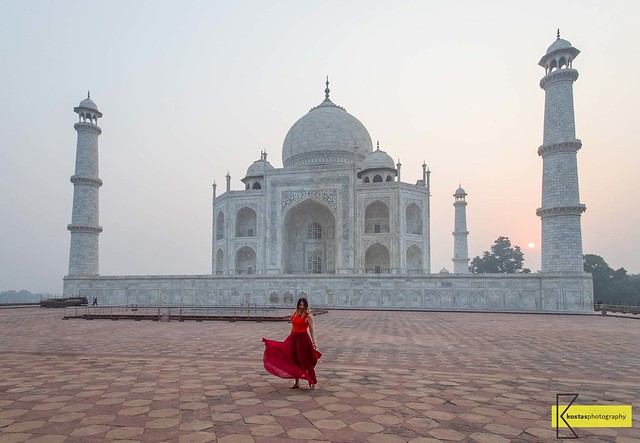 Taj Mahal Portrait sunrise