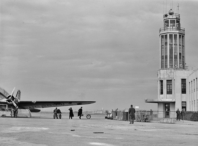 View of the tarmac at Meacham Field, Fort Worth, Texas, January 1942.