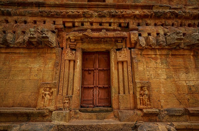 Ornamental Door jambs @ Anukkan Vaayil @ Entrance on North western outer Prakaram @ Rajarajeesvaram-Thanjavur.
