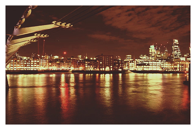 London Skyline And Millennium Bridge