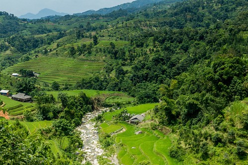 řeka vietnam22 terasa rýže pole krajina vietnam dosvěta hàgiang vn