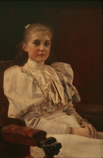 Gustav Klimt: Sitzendes junges Mädchen (1894)