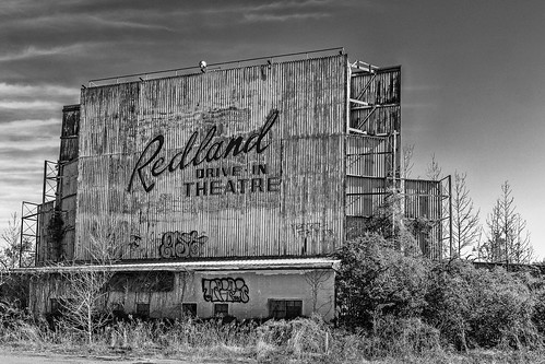 abandoned bw blackwhite blackandwhite decay decayed derelict deserted dilapidated drivein monochrome movie old redland ruins theater lufkin texas unitedstates us