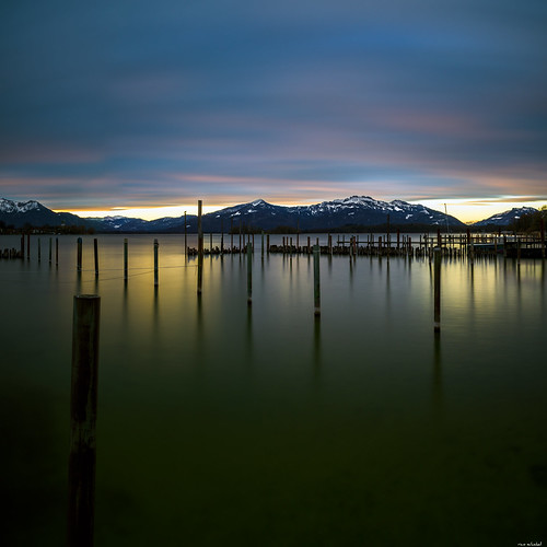 chiemsee d850 landscape nature water germany outdoor lake 2470mmf28 clouds longexposure 2017 reflection wood published sky dof 2470mm sunrise snow mountains