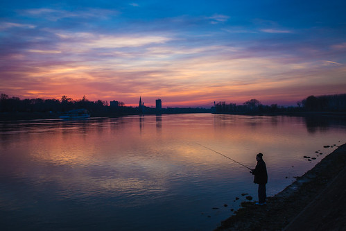 osijek croatia hrvatska fishing fisherman pecaros drava river rijeka sunset zalazak sunca sunce 2018 ngc