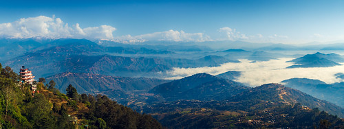 nepal nagarkot thehimalayas mountainrange morning clouds landscape panorama hills canon canoneos7d canonefs18135mmf3556is