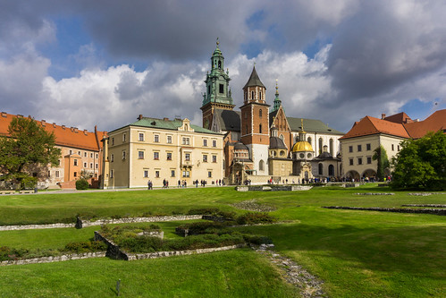 Krakow by barnyz, Krakow Wawel castle which also includes the cathedral which is the burial place of most Polish kings