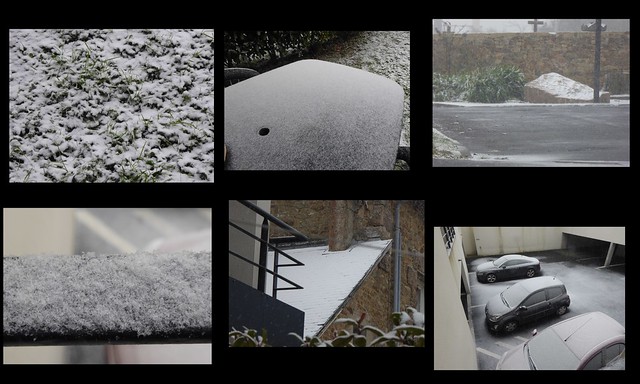 Snow in Perros.