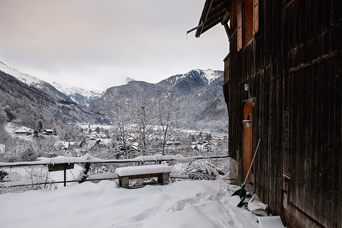 samoëns hautesavoie france fr landscape snowscape snow mountains alpes marionlebert chalet shovel view winter