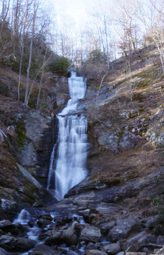 waterfall forest northcarolina scenic rural woods trees rocks stream foss pinhole