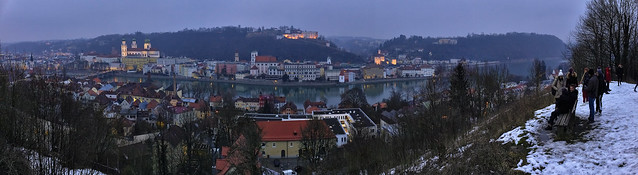 Winterabend über Passau