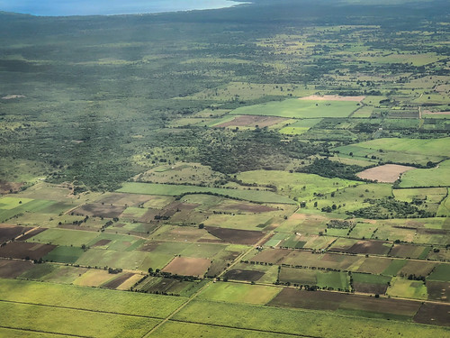 laaltagracia dominicanrepublic do aerial view dominican republic countryside upon approach punta cana country landscape paysage green