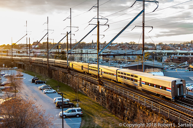Amtrak Montpelier and Nashville on 97, Wilmington, 2018-02-28, 2