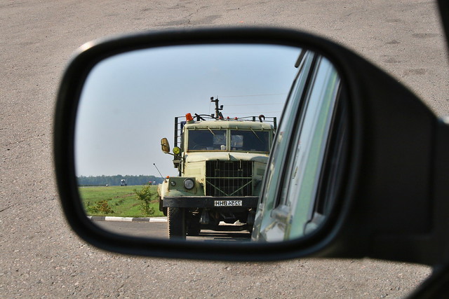 OBJECTS IN THE MIRROR ARE CLOSER  THAN THEY APPEAR