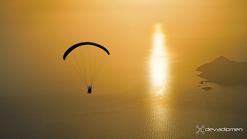 aegeansea babadağ fethiye muğla paragliding sunset türkiye istanbul
