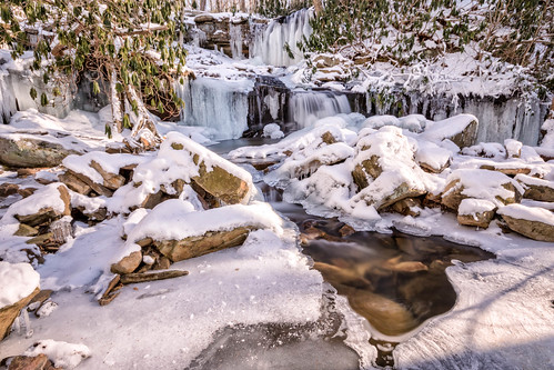 daylight natural landscape winter sigma nature water forbes canon snow light rocks longexposure running rhodedendron trigger sigma35mmart spring forest hiking pennsylvania canon7dmkii snowy laurel waterfall pluto mountain