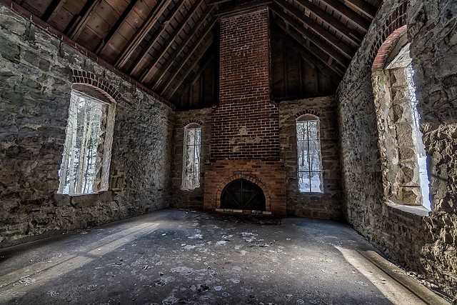 Another room in a castle abandoned for 100 years.