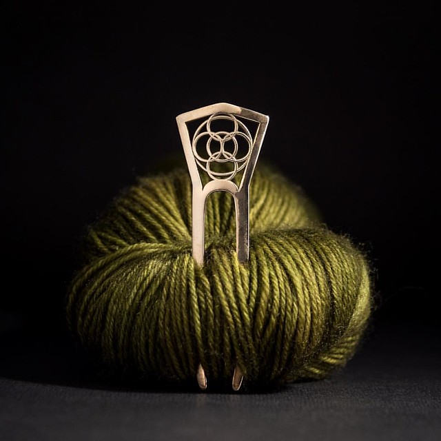 New Crop Circle Shawl Pin to help aliens land closer to fiber artists.