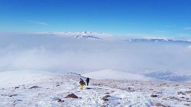 Mount Aragats in winter