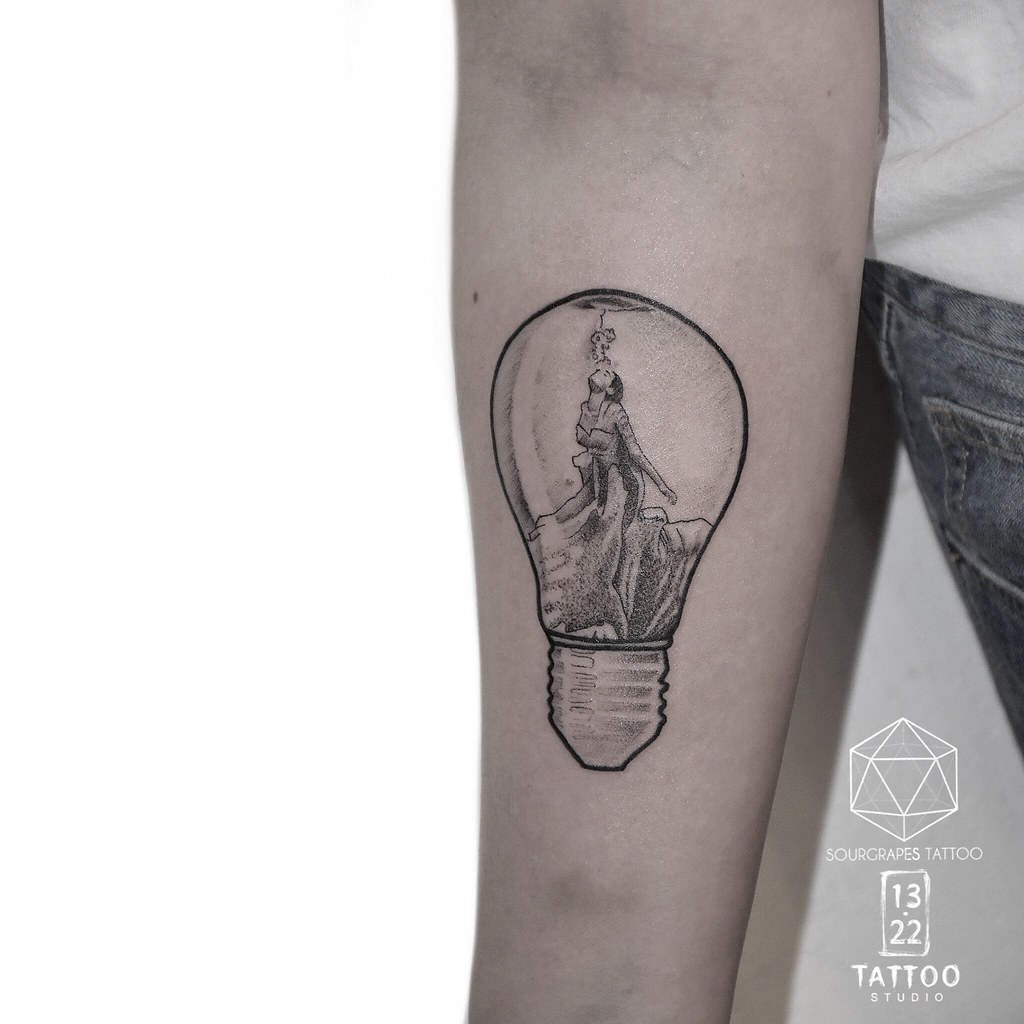 Lightbulb Surreal Tattoo | MR J BEST (sourgrapestattoo) … | Flickr