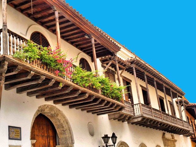 Cartagena old town balconies