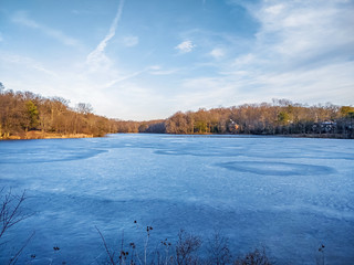 Icy lake