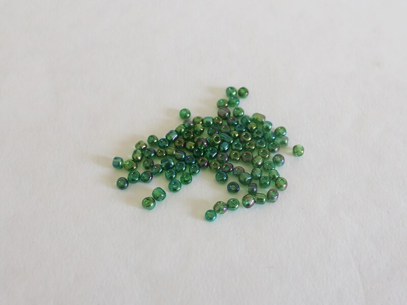 green large beads