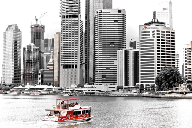 Ferry traffic Brisbane River