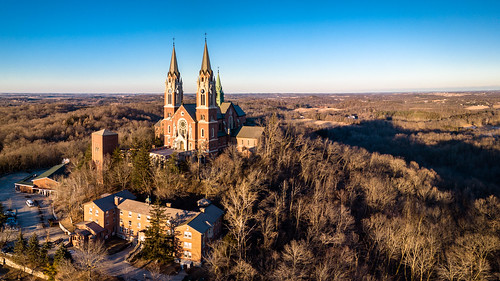 holyhillbasilica mavic erin drone aerialphotography winter church aerial holyhill usa 2018 wisconsin unitedstates djimavicpro january hubertus us