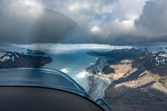 Flying above Glaciar O'Higgins with Aires del Sur