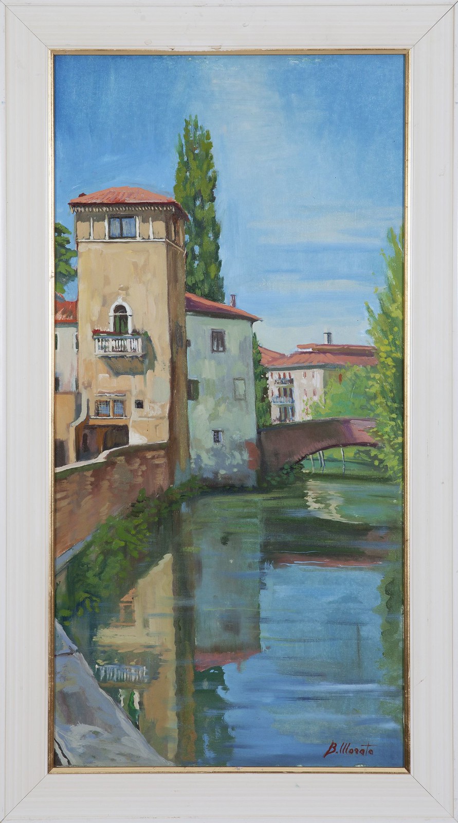 Bruno-Morato-Art- Padova, Riviera Tiso Camposampiero, olio, 60x30 cm