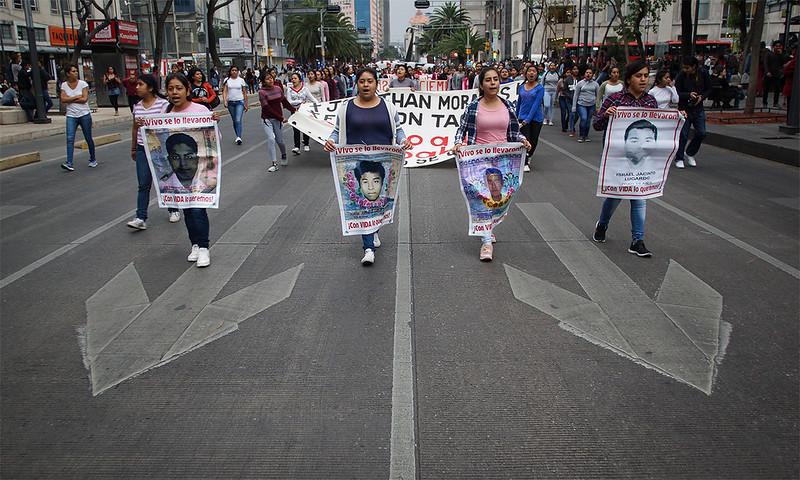 Se cumplen 41 meses de la desaparición de los 43 estudiantes de Ayotzinapa. Foto: Mario Marlo/Somoselmedio.org