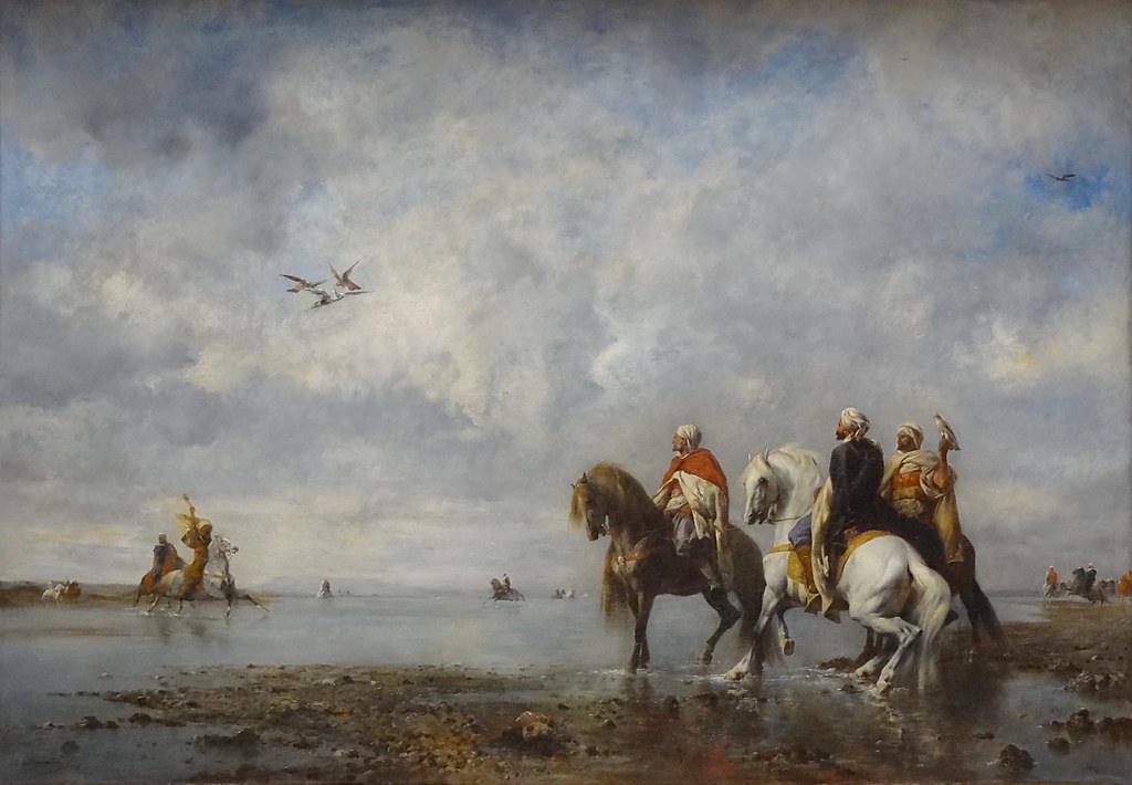 "La chasse au faucon", Eugène Fromentin. Musée Condé, Chantilly.