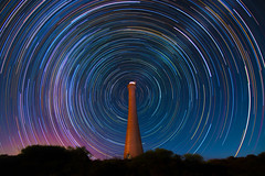 Star Trails at Guilderton Lighthouse, Western Australia