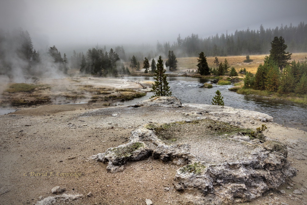 Wild thermal area not far from Old Faithful