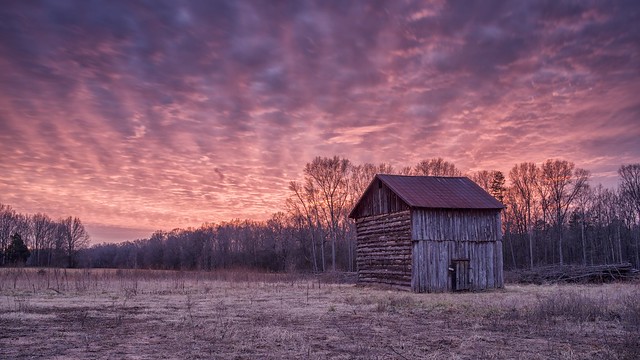 Barn after Sunset
