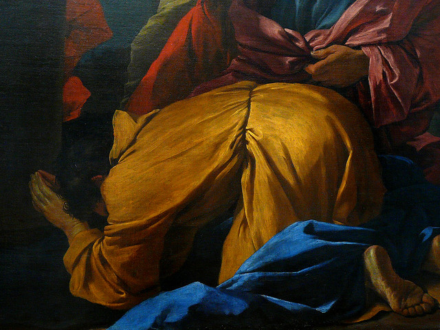 POUSSIN Nicolas,1629-30 - Apparition de la Vierge à Saint Jacques Le Majeur (Louvre) - Detail 40