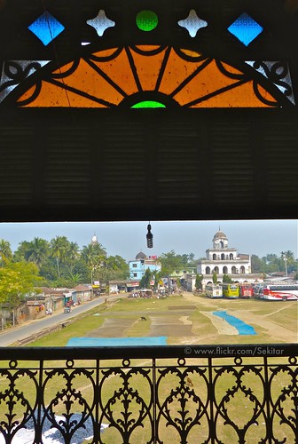 glass asia view south stainedglass palace stained bangladesh southasia 1895 glasfenster puthia bangladesch