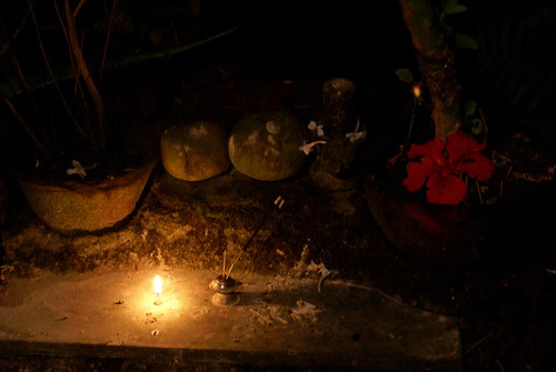 prayer flame evening homage god bengali kolkata india