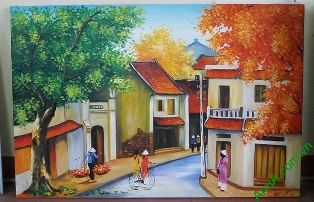 Tranh phong cảnh phố cổ Hà Nội xưa\ | Tranh phong cảnh phố c… | Flickr