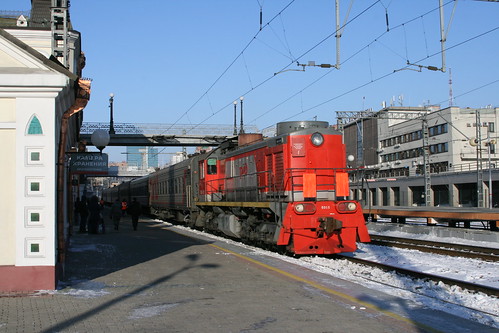 Russian Railways ТЭМ2 series in Vladivostok.Sta, Vladivostok, Primorsky Krai, Russia /Jan 3, 2018