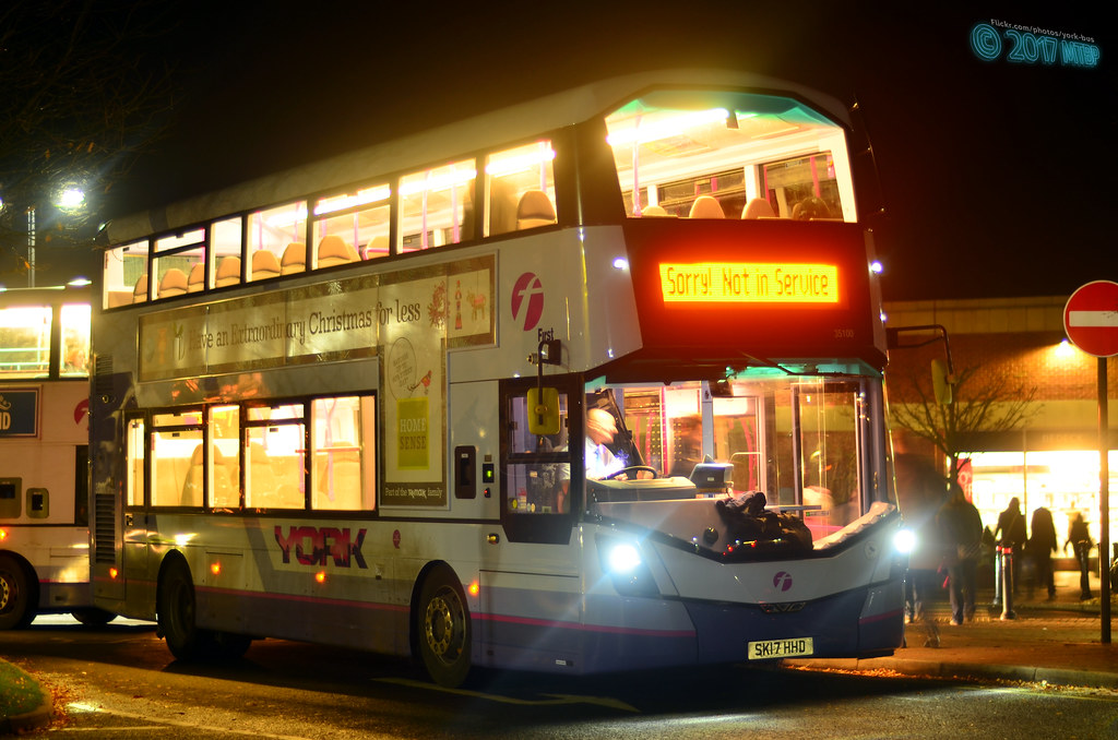 SK17HHD First York 35100 Park and Ride Wrightbus Street De… | Flickr